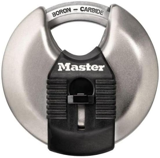Picture of Master Lock 1-1/2 in. H x 1 in. W x 2-3/4 in. L Steel Dual Ball Bearing Locking Disk Padlock 1 pk