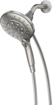 Picture of Moen 26112SRN Engage Spot Resist Brushed Nickel Six-Function Removable Handheld Showerhead with Magnetic Docking System, 5.5-Inch