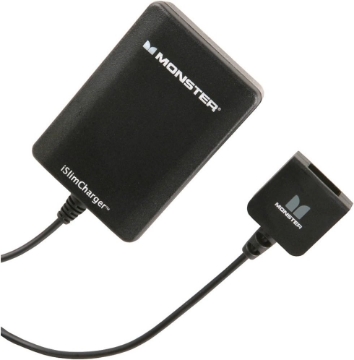 Picture of Monster iSlimCharger AC Wall Charger with USB Connection for iPod (Black)