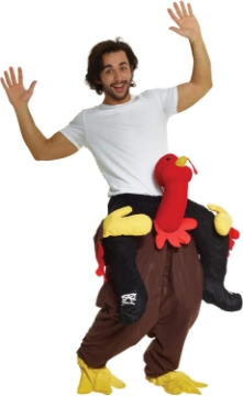 Picture of MorphCostumes Unisex Piggyback Turkey Costume - With Stuff Your Own Legs