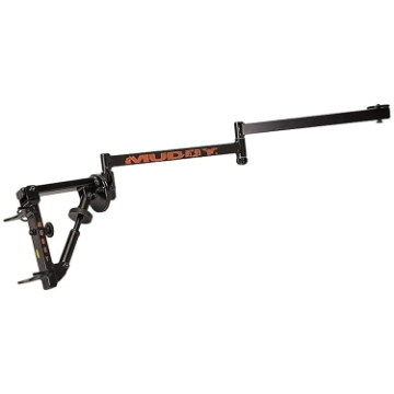 Picture of Muddy Outfitter Camera Arm with Steel Construction, 360-Degree Extension, Bubble Level, and Quick Release Lever Adjustments (Black)