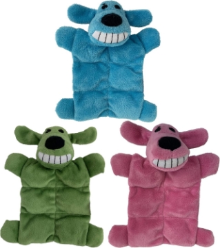Picture of Multipet Loofa Squeaker Mat 6" Dog Toy (3 Pack)
