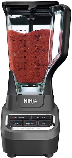 Picture of Ninja Black Metal/Plastic Blender 72 oz 3 speed