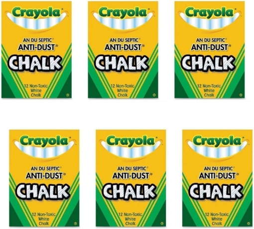 Picture of Nontoxic Anti-Dust Chalk (12 Sticks/Box) [Set of 6]