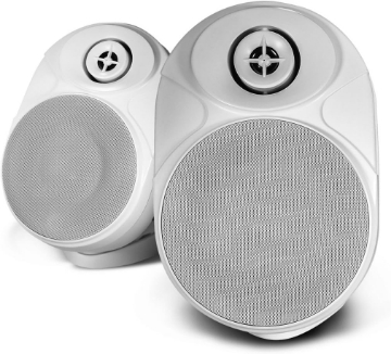 Picture of NXG Technology 5 in. Weather Resistant Wireless Indoor/Outdoor Powered Speakers - White NX-WRW-5W