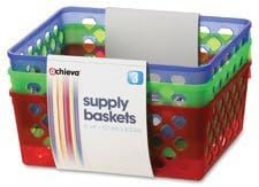Picture of Officemate OIC26203 Achieva Supply Baskets44; 3 Per Pack