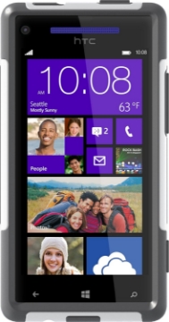 Picture of OtterBox 77-24082 Commuter Series Case for HTC Windows Phone 8X - 1 Pack - Retail Packaging - Glacier