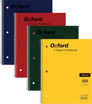 Picture of Oxford 1-Subject Wirebound Notebook (TOP25411)