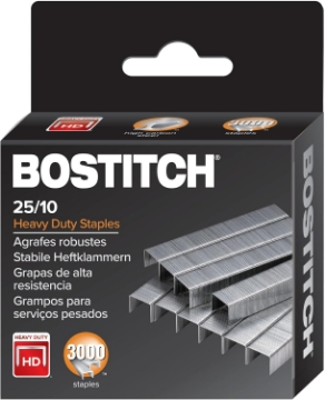 Picture of PaperPro "Bostitch 25/10 High-Capacity Staples, 3/8"" Leg Length, 3000/Box (1962)", silver