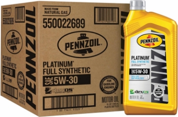 Picture of Pennzoil Platinum Full Synthetic 5W-30 Motor Oil (1-Quart, Case of 6)