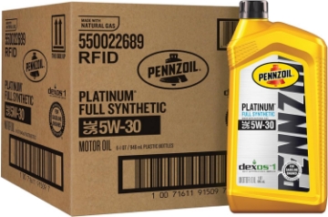 Picture of Pennzoil Platinum Full Synthetic 5W-30 Motor Oil (1-Quart, Case of 6)