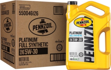Picture of Pennzoil Platinum Full Synthetic 5W-30 Motor Oil (5-Quart, Case of 3)