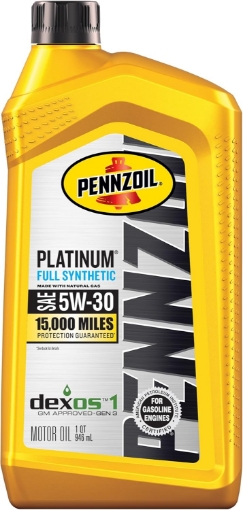 Picture of Pennzoil Platinum Full Synthetic 5W-30 Motor Oil, 1 Quart