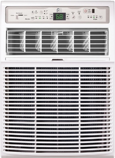 Picture of Perfect Aire 10,000 BTU Slider Air Conditioner Window A/C - Casement, 10000, Gray