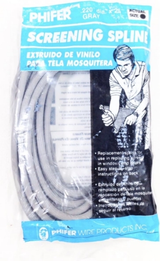 Picture of Phifer Gray Screening Spline .220" Dia X25'