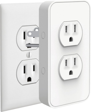 Picture of Power by SimplySmart Home, Dual Outlet Timer/Automation, DIY, USB Charger, Nightlight, No tools, No wiring, Snap on, Alexa, Google Assistant, iOS, Android, Smart Home, App