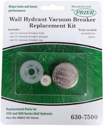 Picture of PRIER Plastic/Metal Vacuum Breaker Repair Kit 400 and 500 Series Mansfield Style Wall Hydrants and PRIER 400 Diamond Series