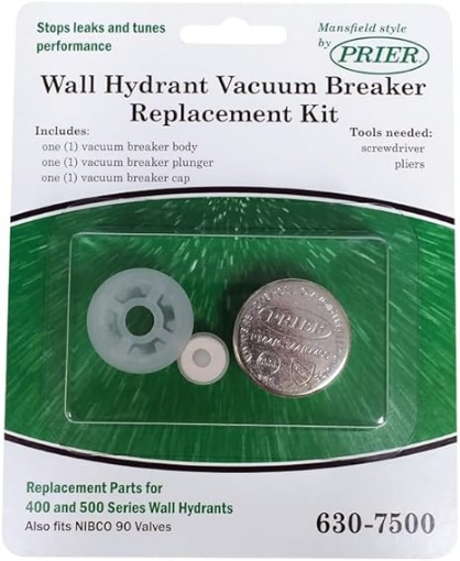 Picture of PRIER Plastic/Metal Vacuum Breaker Repair Kit 400 and 500 Series Mansfield Style Wall Hydrants and PRIER 400 Diamond Series