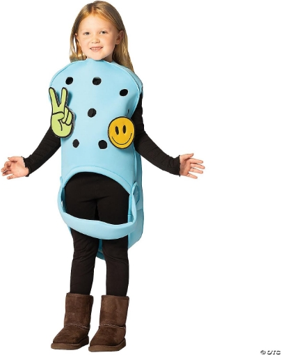 Picture of Rasta Imposta Garden Clog Beach Shoe Halloween Costume, Boys and Girls, Child Size 3-6 Blue