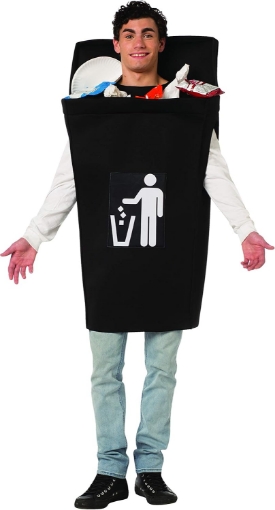 Picture of Rasta Imposta Trash Can Costume Dumpster Mens Womens Dress Up Party Cosplay Costumes, Adult One Size