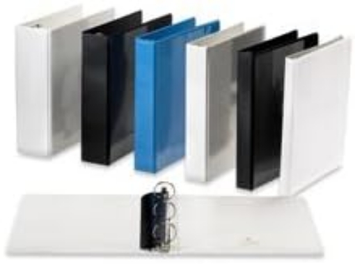 Picture of Round Ring View Binder, 1/2"Capacity, 11"x8-1/2", Light Blue