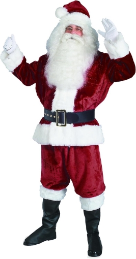 Picture of Rubies Adult Deluxe Crimson Imperial Plush Santa Suit