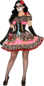 Picture of Rubies Women's Day of Dead Senorita Costume