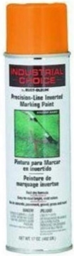 Picture of Rust-Oleum 203027 Industrial Choice Inverted Solvent-Based Marking Spray Paint, 17 Oz, Fluorescent Orange