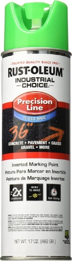 Picture of Rust-Oleum Corporation 203032 M1800 Fluorescent Green Gloss 17 OZ. Spray, 17 Ounce (Pack of 1)