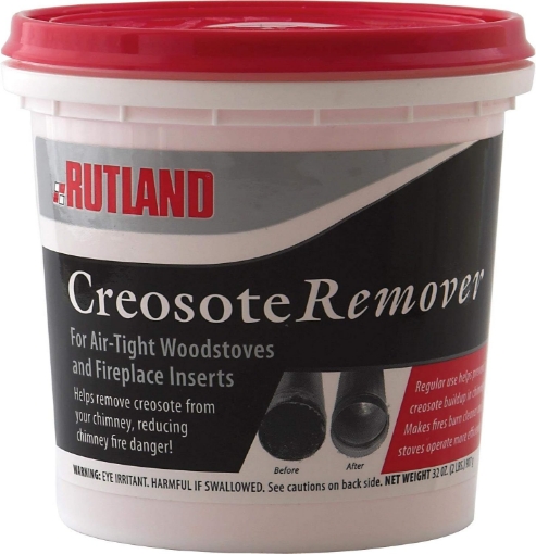 Picture of Rutland 2 Lbs Creosote Remover - Indoor Use Only - 1 lb & 2 lb Tubs - Easy Application with Included Scoop