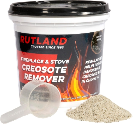 Picture of Rutland Creosote Remover, Fireplace, Wood Stove & Chimney Cleaner, 2 lb Tub