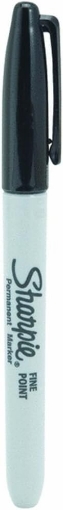 Picture of Sanford Sharpie Permanent Markers, Fine Point, Black, EA - SAN30051