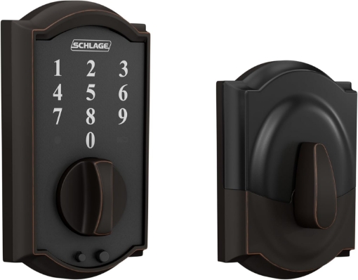 Picture of SCHLAGE BE375 CAM 716 Camelot Touch Deadbolt, Aged Bronze