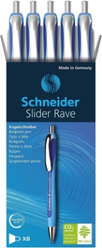 Picture of Schneider Slider Rave XB Ballpoint Pen, 5/Pack