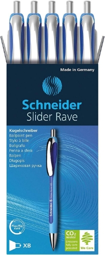 Picture of Schneider Slider Rave XB Ballpoint Pen, 5/Pack