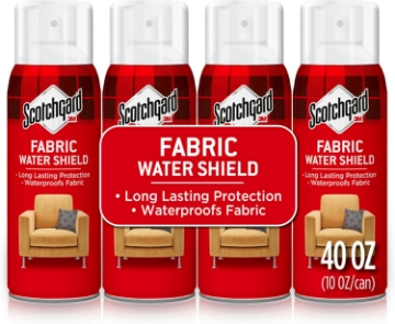 Picture of Scotchgard Fabric Water Shield, Water Repellent Spray for Clothing and Household Upholstery Items, Long-Lasting Water Repellent, Four 10 Oz (Pack of 4)