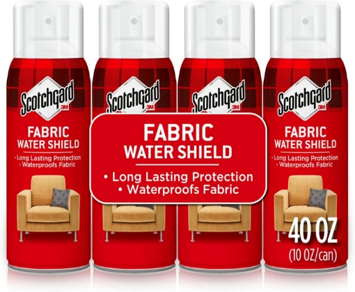 Picture of Scotchgard Fabric Water Shield, Water Repellent Spray for Clothing and Household Upholstery Items, Long-Lasting Water Repellent, Four 10 Oz (Pack of 4)