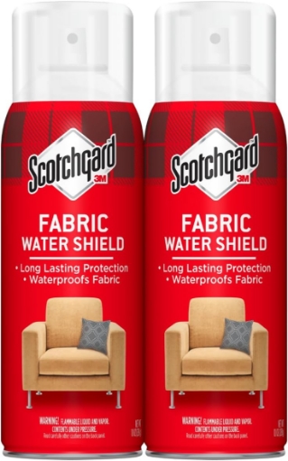 Picture of Scotchgard Fabric Water Shield, Water Repellent Spray for Spring and Summer Clothing and Household Upholstery Items, Long-Lasting Protection for Seasonal Fabric, Two 10 Oz Cans (Pack of 2)