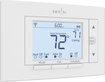 Picture of Sensi Smart Thermostat, 100 Years Of Expertise, Wi-Fi, Data Privacy, Programmable, Easy DIY Install, Works With Alexa, Energy Star Certified, Mobile App, ST55