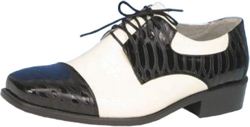 Picture of Shoe Oxford Bk And Wt Men Lg