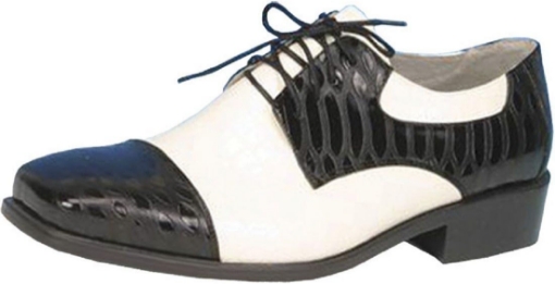 Picture of Shoe Oxford Bk And Wt Men Lg