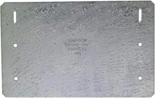 Picture of Simpson Strong-Tie PSPN58Z - 5" x 8" ZMAX Galvanized Protecting Shield Plate Nail Stopper