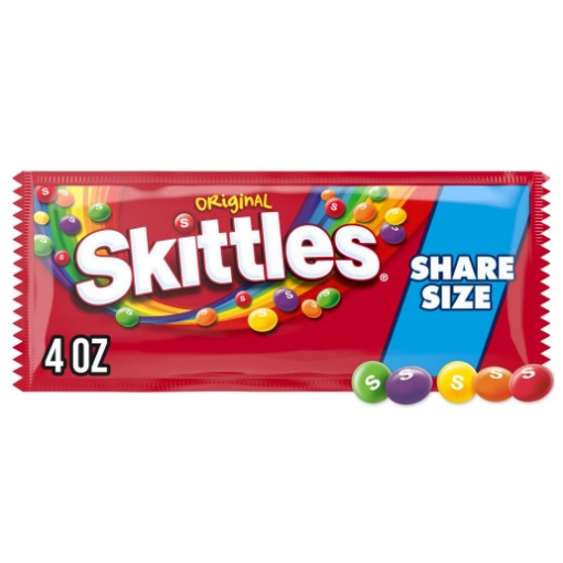 Picture of SKITTLES Original Chewy Candy, Share Size, 4 oz Bag