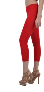 Picture of Soho Apparel Girls Seamless Lady Capri Legging SG-27-Red Nylon Spandex