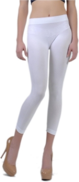 Picture of Soho Apparel Girls Seamless Lady Capri Legging SG-27-White Nylon Spandex