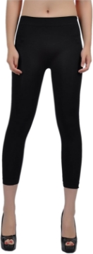 Picture of Soho Apparel Girls Seamless Lady Capri Legging SG-27-White Nylon Spandex Black