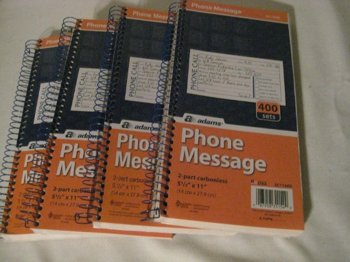 Picture of Spiral Bound Phone Message Books