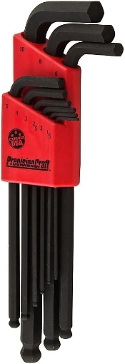 Picture of Stanley National N272-633 9-Piece Ballpoint V7001 Metric L-Wrench Set