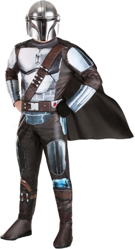 Picture of STAR WARS Deluxe Adult Mandalorian Costume, Mens Halloween Costume - Officially Licensed