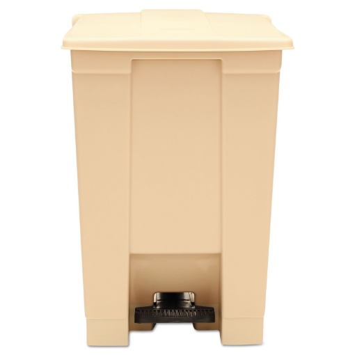 Picture of Step On Waste Container - 12 Gallon Color: Beige